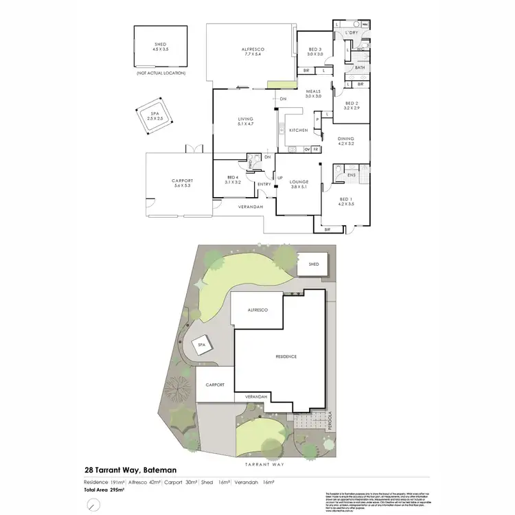 Floorplan of Homely house listing, 28 Tarrant Way, Bateman WA 6150