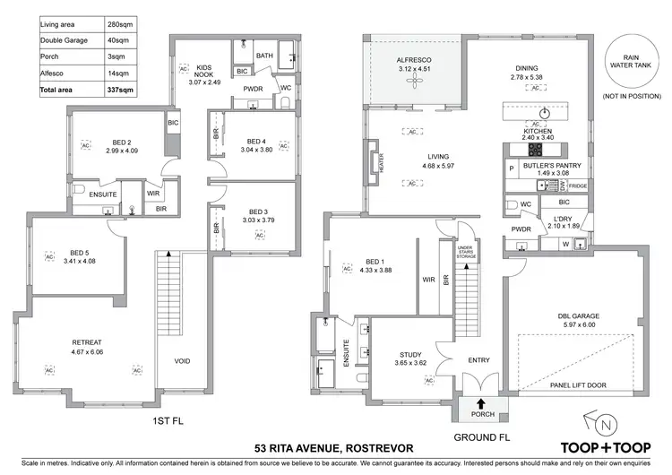 Floorplan of Homely house listing, 53 Rita Avenue, Rostrevor SA 5073