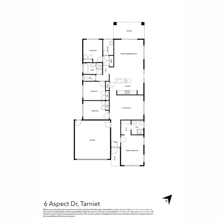 Floorplan of Homely house listing, 6 Aspect Drive, Tarneit VIC 3029