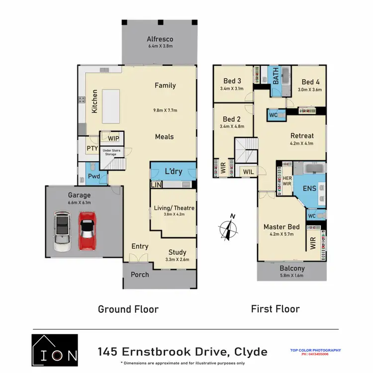 Floorplan of Homely house listing, 145 Ernstbrook Drive, Clyde VIC 3978