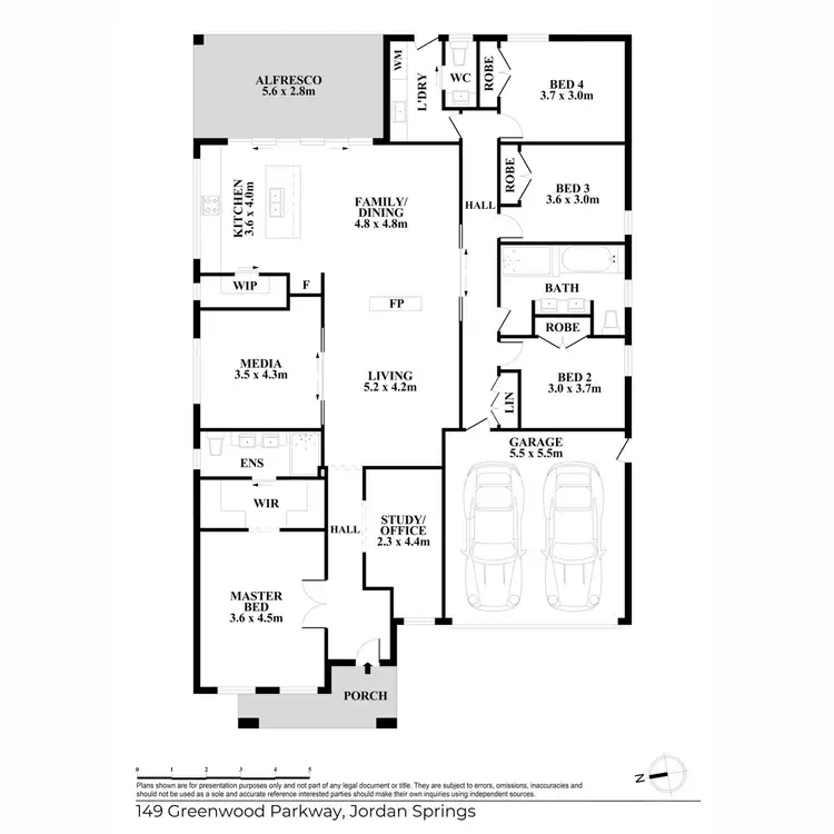 Floorplan of Homely house listing, 149 Greenwood Parkway, Jordan Springs NSW 2747