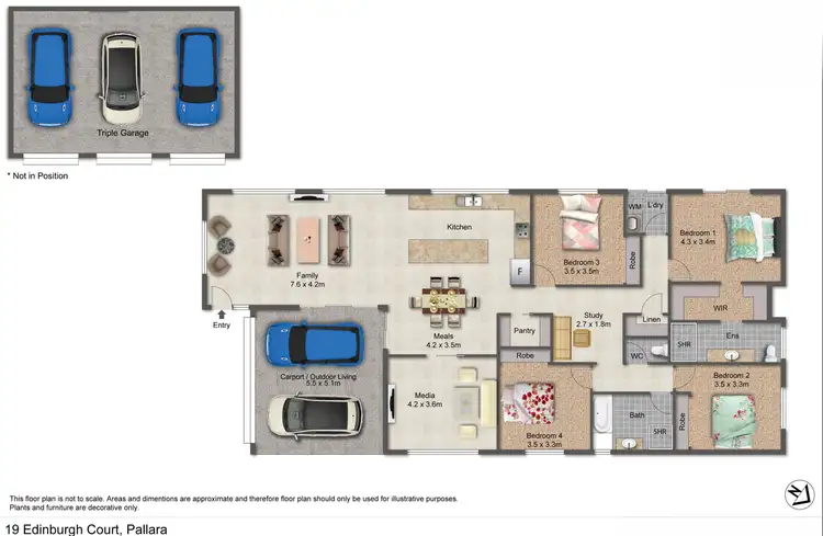 Floorplan of Homely house listing, 19 Edinburgh Crescent, Pallara QLD 4110