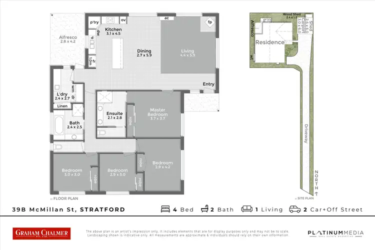 Floorplan of Homely house listing, 39b McMillan Street, Stratford VIC 3862