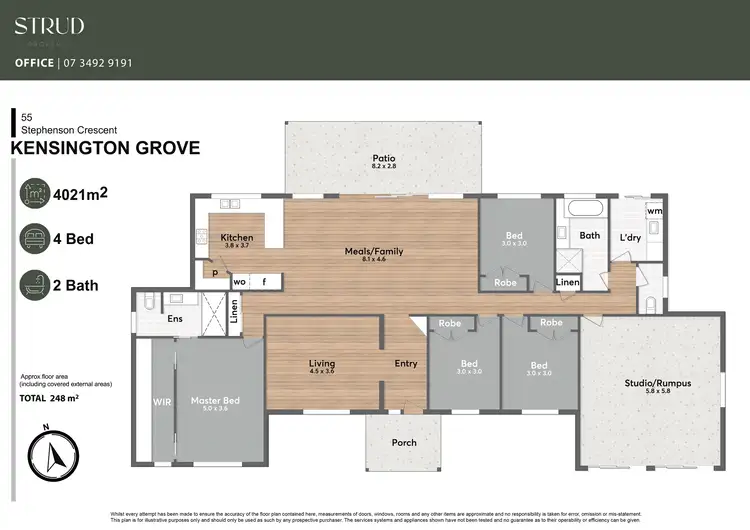 Floorplan of Homely house listing, 55 Stephenson Crescent, Kensington Grove QLD 4341