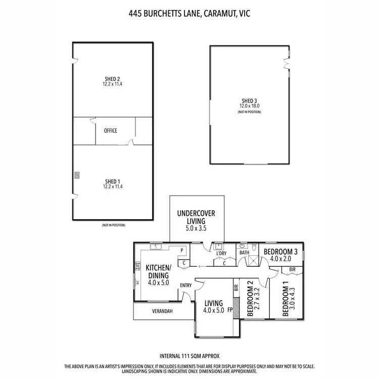 Floorplan of Homely house listing, 445 Burchetts Lane, Caramut VIC 3274