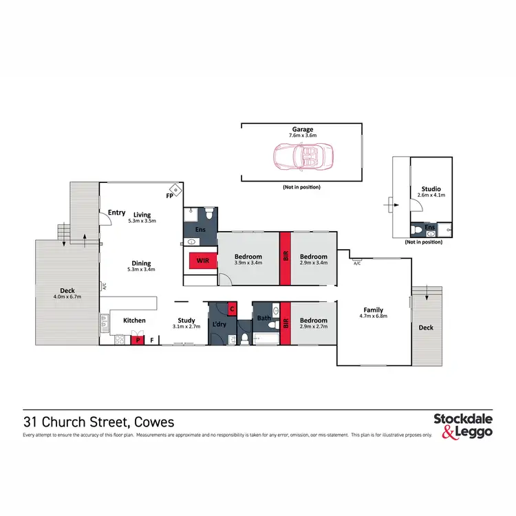 Floorplan of Homely house listing, 31 Church Street, Cowes VIC 3922