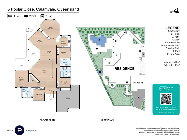 Floorplan of Homely house listing, 5 Poplar Close, Calamvale QLD 4116