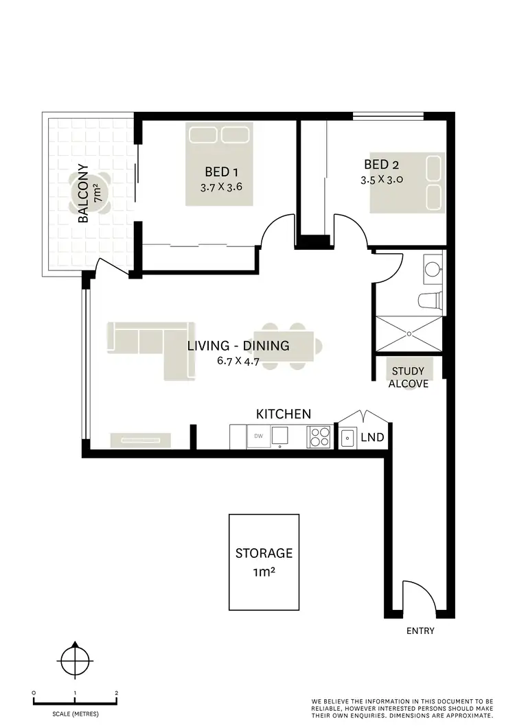 Floorplan of Homely apartment listing, 6/153 George Street, Redfern NSW 2016