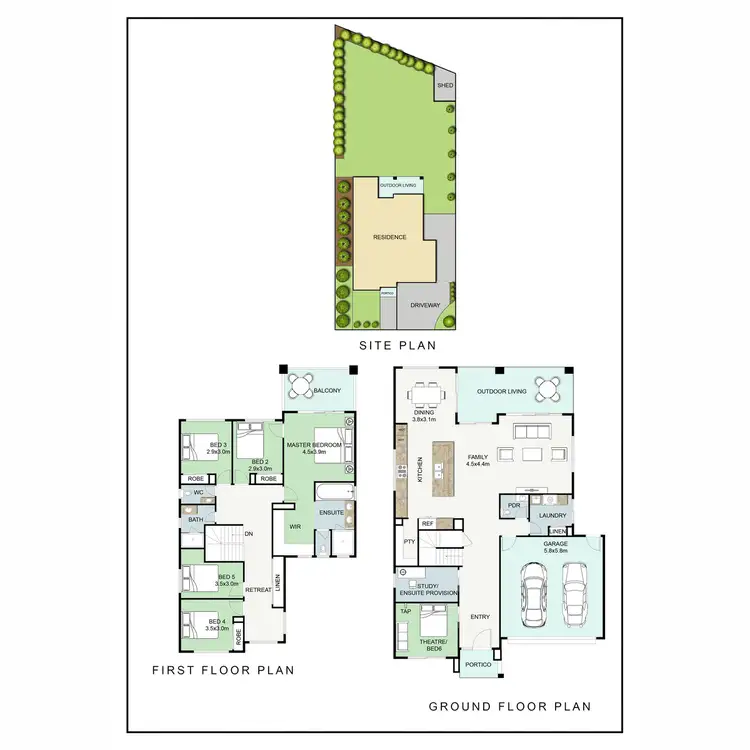 Floorplan of Homely house listing, 45 New York Way, Spring Mountain QLD 4300
