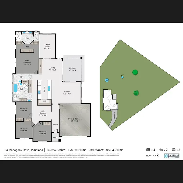 Floorplan of Homely house listing, 24 Mahogany Drive, Plainland QLD 4341