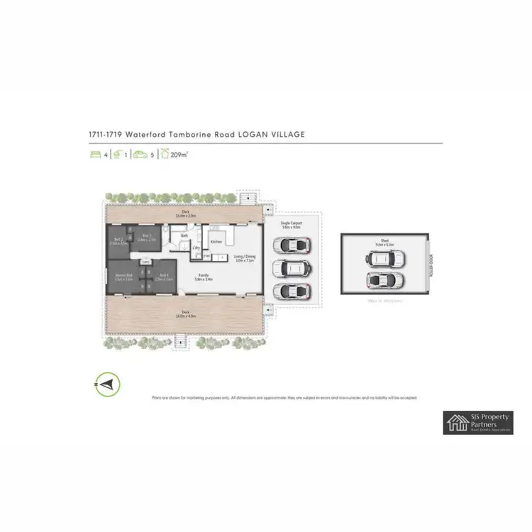 Floorplan of Homely rural property listing, 1711 - 1719 Waterford Tamborine Road, Logan Village QLD 4207