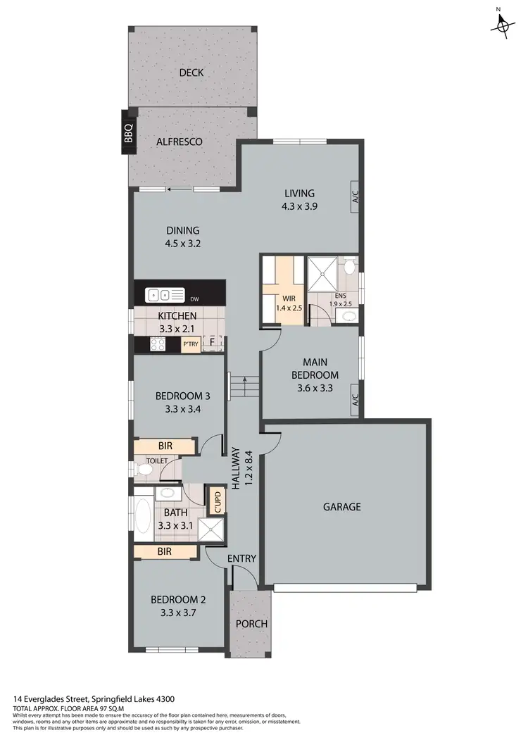 Floorplan of Homely house listing, 14 Everglades Street, Springfield Lakes QLD 4300