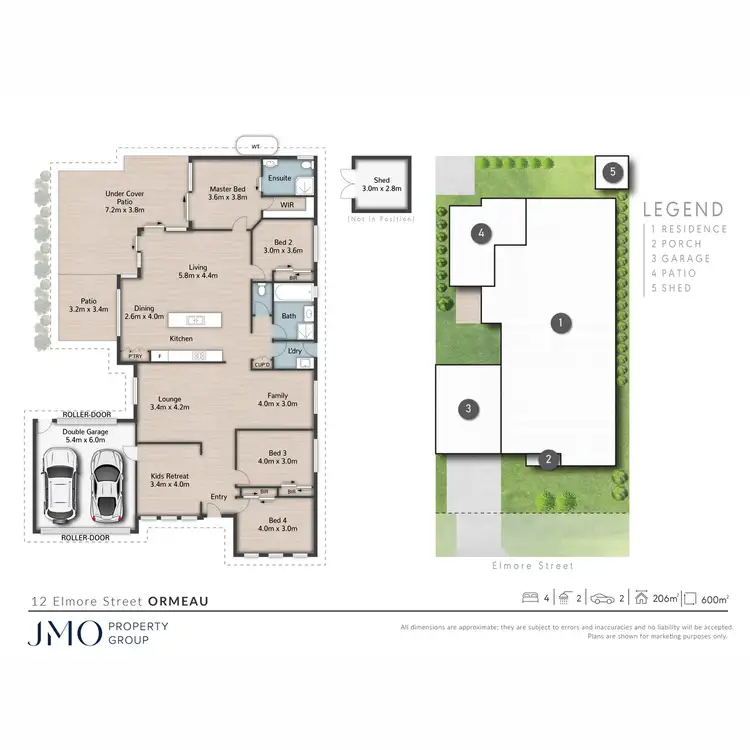 Floorplan of Homely house listing, 12 Elmore Street, Ormeau QLD 4208
