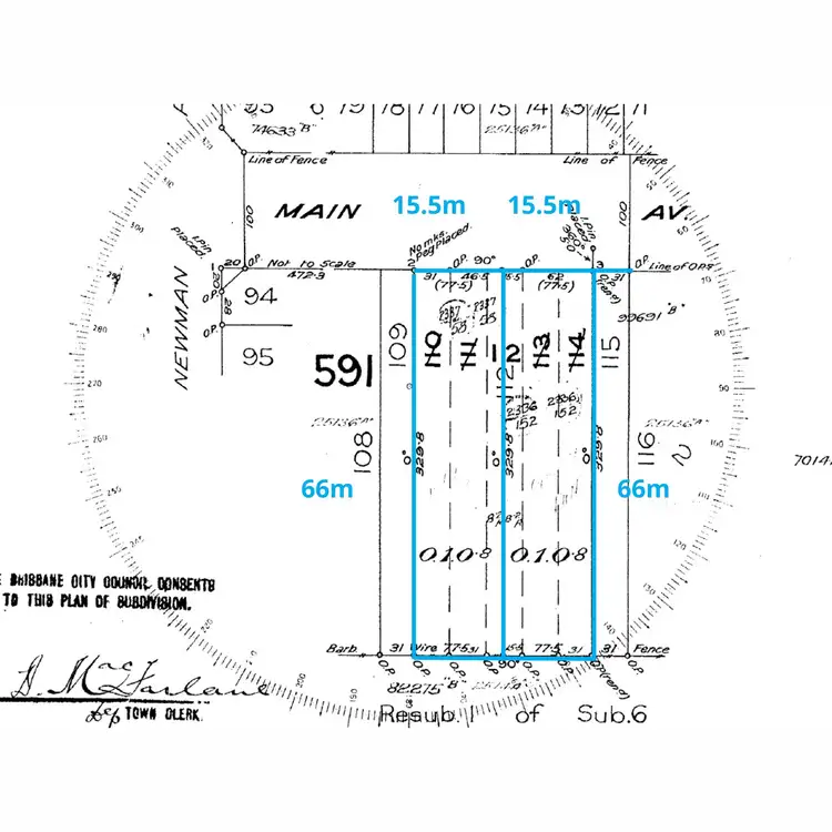 Floorplan of Homely land listing, 114 Main Avenue, Wavell Heights QLD 4012