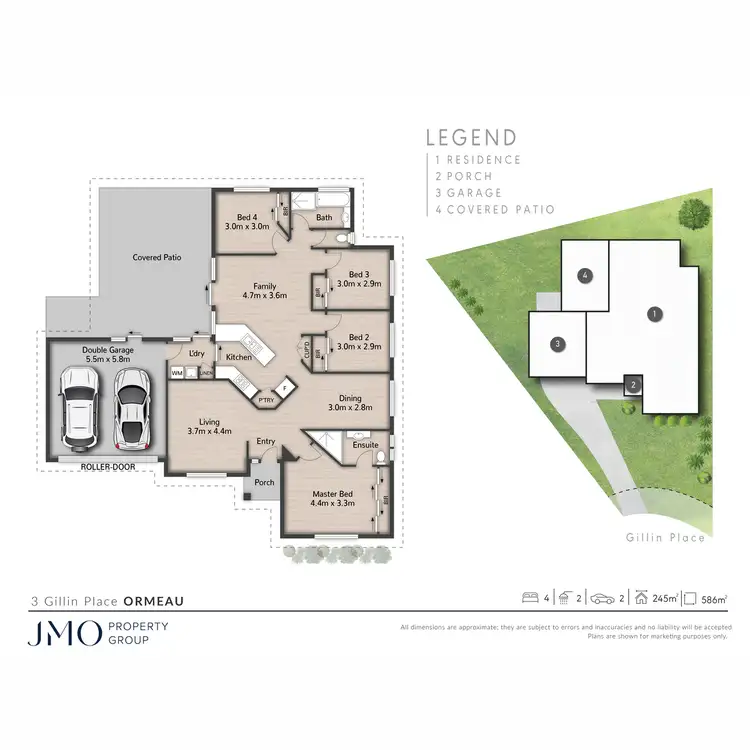 Floorplan of Homely house listing, 3 Gillin Place, Ormeau QLD 4208