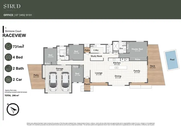 Floorplan of Homely house listing, 1 Sirmione Court, Raceview QLD 4305