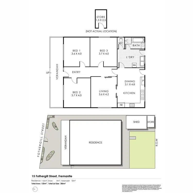 Floorplan of Homely house listing, 15 Fothergill Street, Fremantle WA 6160
