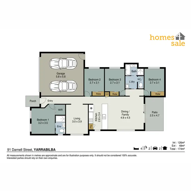 Floorplan of Homely house listing, 91 Darnell Street, Yarrabilba QLD 4207