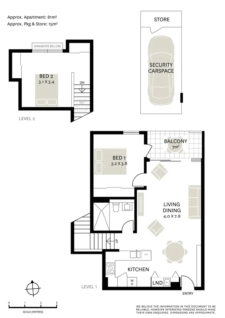 Floorplan of Homely apartment listing, 302/8 Fitzroy Place, Surry Hills NSW 2010