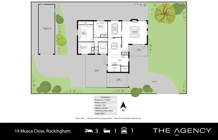 Floorplan of Homely house listing, 19 Musca Close, Rockingham WA 6168