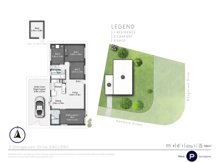 Floorplan of Homely house listing, 3 Dongarven Drive, Eagleby QLD 4207