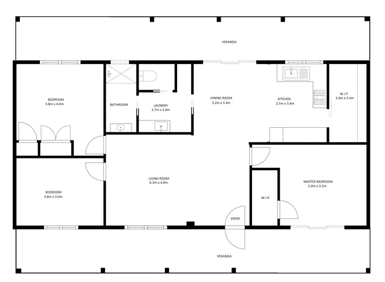 Floorplan of Homely house listing, 42 Isaacs Avenue, Yackandandah VIC 3749