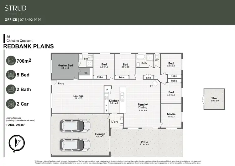 Floorplan of Homely house listing, 35 Christine Crescent, Redbank Plains QLD 4301