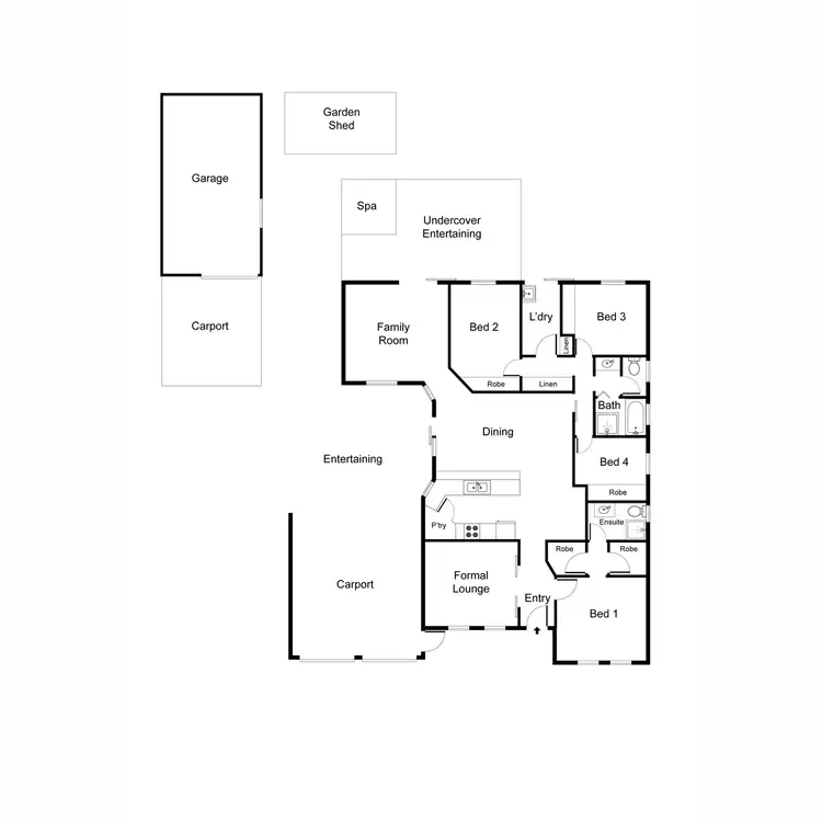 Floorplan of Homely house listing, 44 Addison Road, Port Augusta West SA 5700