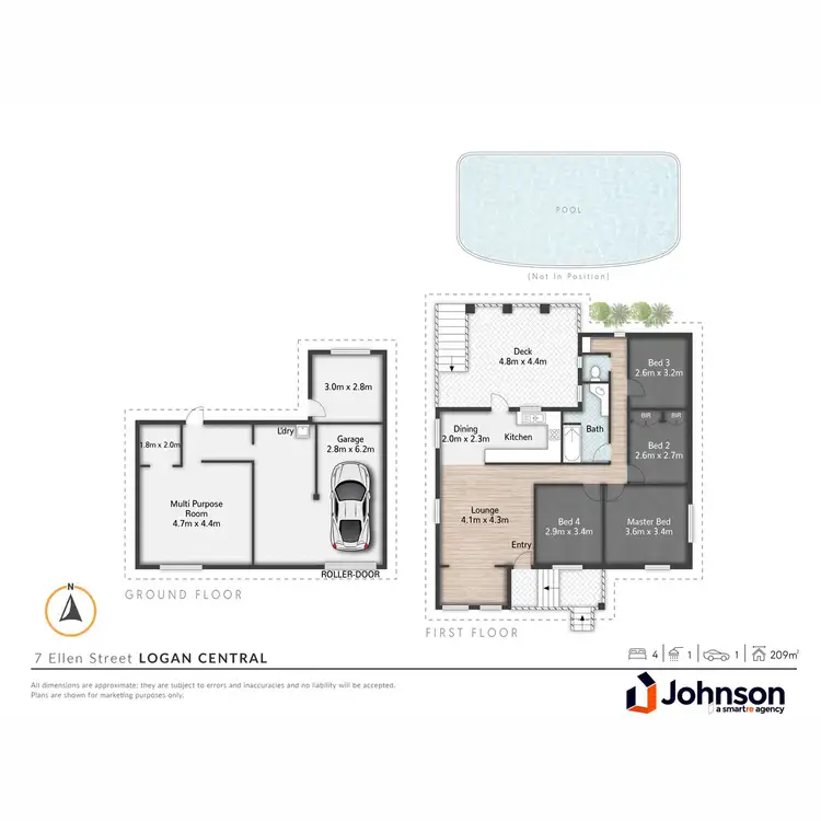 Floorplan of Homely house listing, 7 Ellen Street, Logan Central QLD 4114