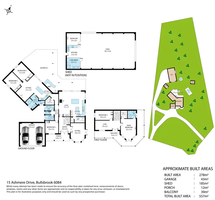Floorplan of Homely house listing, 15 Ashmere Drive, Bullsbrook WA 6084