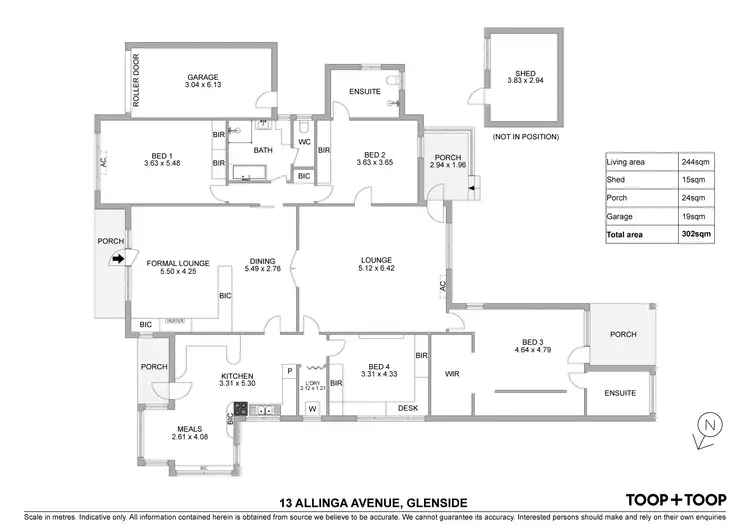 Floorplan of Homely house listing, 13 Allinga Avenue, Glenside SA 5065