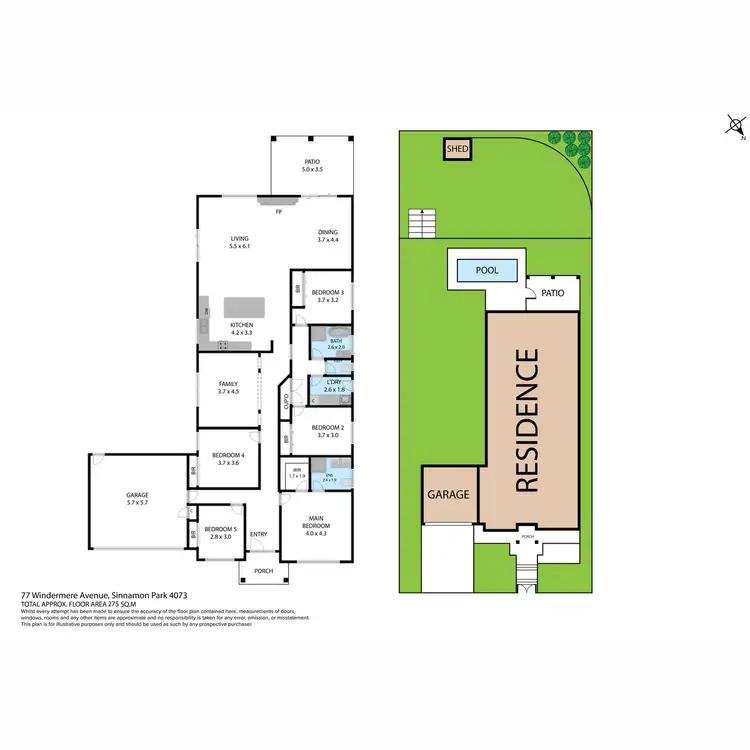Floorplan of Homely house listing, 77 Windermere Avenue, Sinnamon Park QLD 4073