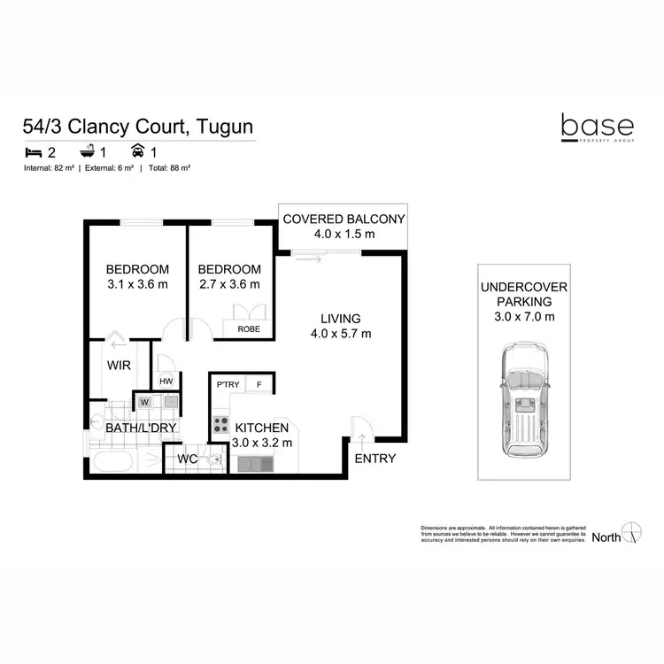 Floorplan of Homely apartment listing, 54/3 Clancy Court, Tugun QLD 4224