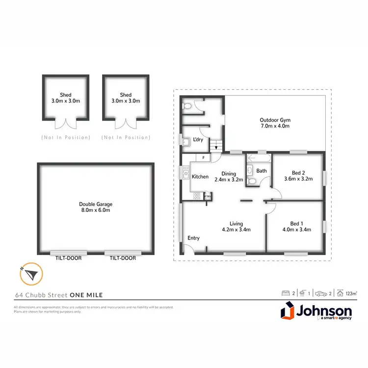 Floorplan of Homely house listing, 64 Chubb Street, One Mile QLD 4305