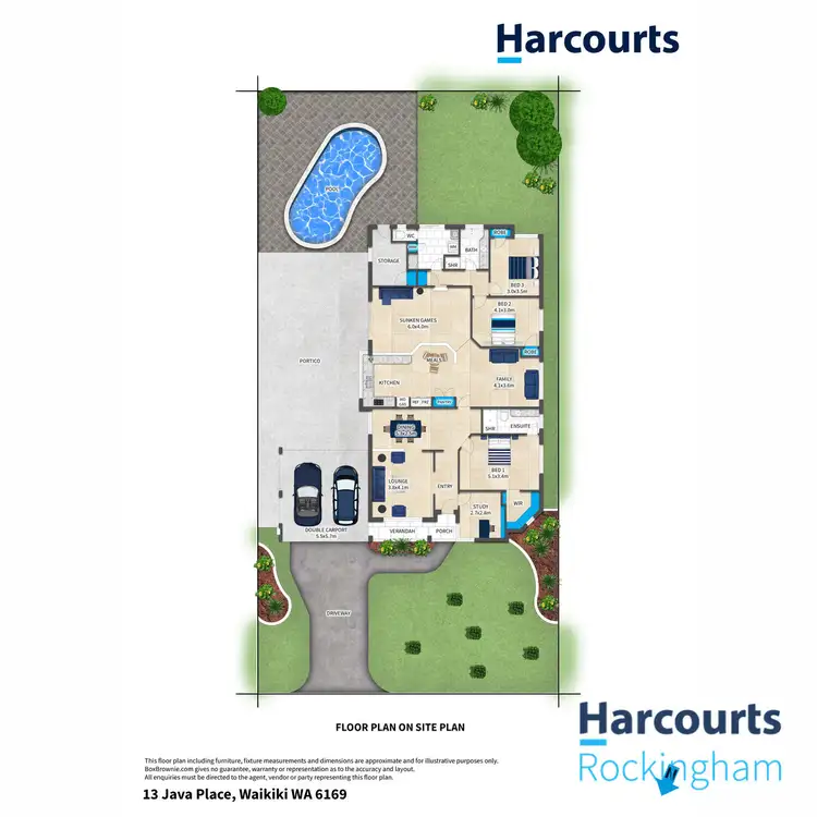 Floorplan of Homely house listing, 13 Java Place, Waikiki WA 6169