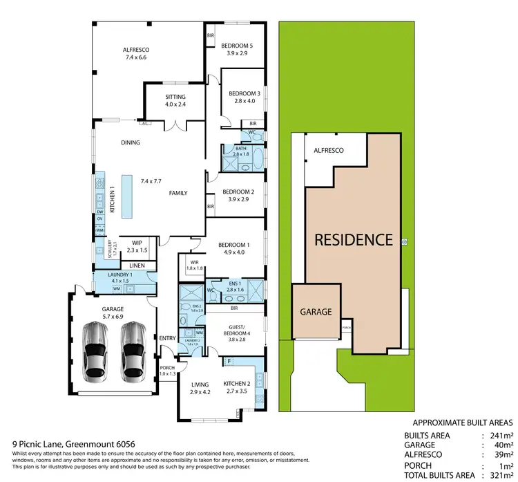 Floorplan of Homely house listing, 9 Picnic Lane, Greenmount WA 6056