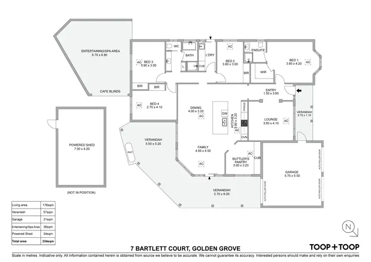 Floorplan of Homely house listing, 7 Bartlett Court, Golden Grove SA 5125