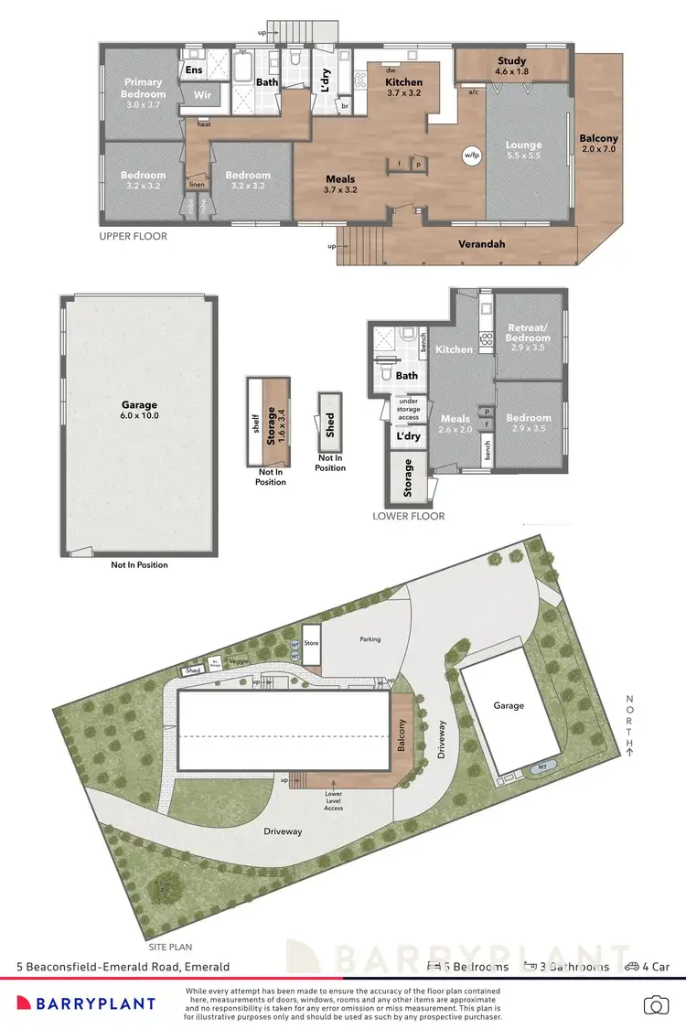 Floorplan of Homely house listing, 5 Beaconsfield Emerald Road, Emerald VIC 3782
