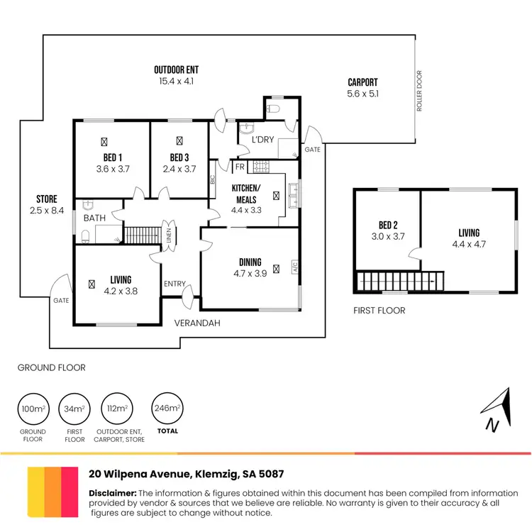 Floorplan of Homely house listing, 20 Wilpena Avenue, Klemzig SA 5087