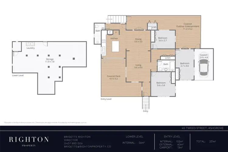Floorplan of Homely house listing, 45 Tweed Street, Ashgrove QLD 4060