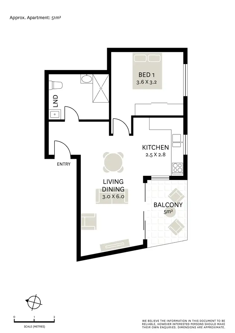 Floorplan of Homely apartment listing, 6/6-10 Purkis Street, Camperdown NSW 2050
