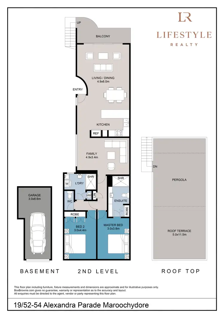 Floorplan of Homely unit listing, 19/52-54 Alexandra Parade, Maroochydore QLD 4558