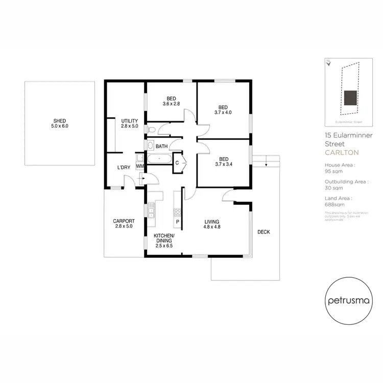 Floorplan of Homely house listing, 15 Eularminner Street, Carlton TAS 7173