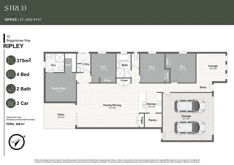 Floorplan of Homely house listing, 12 Brigginshaw Way, Ripley QLD 4306