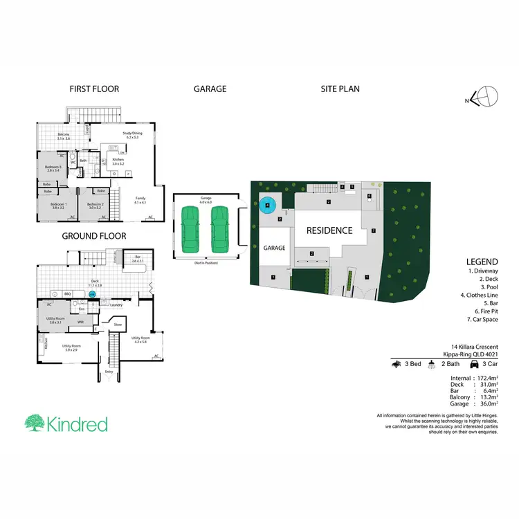 Floorplan of Homely house listing, 14 Killara Crescent, Kippa-Ring QLD 4021