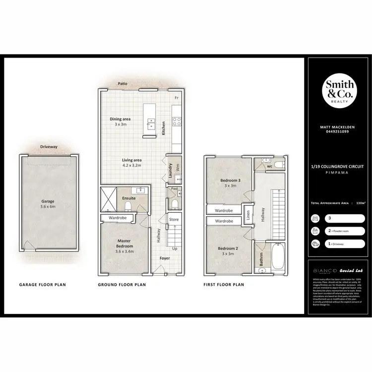 Floorplan of Homely townhouse listing, 1/19 Collingrove Circuit, Pimpama QLD 4209