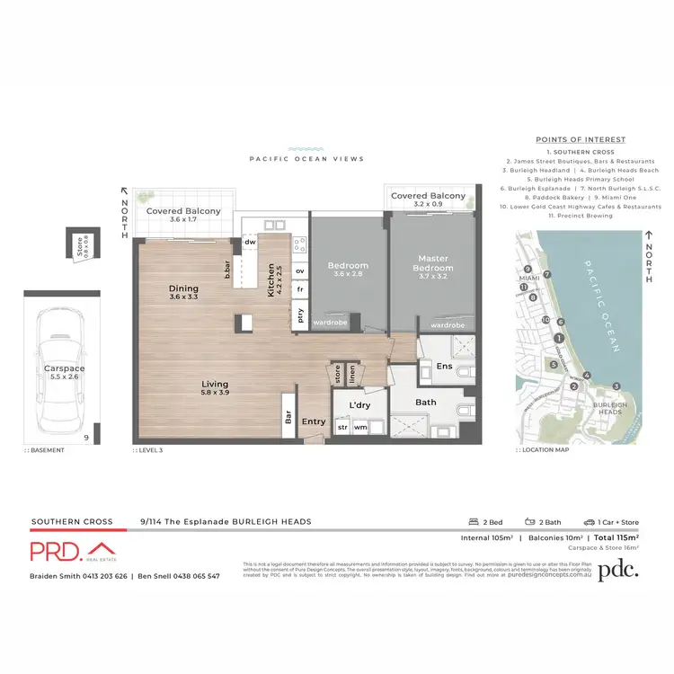 Floorplan of Homely unit listing, 9/114 The Esplanade, Burleigh Heads QLD 4220