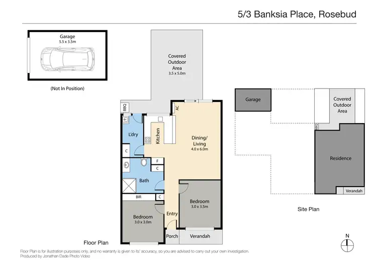 Floorplan of Homely unit listing, 5/3 Banksia Place, Rosebud VIC 3939