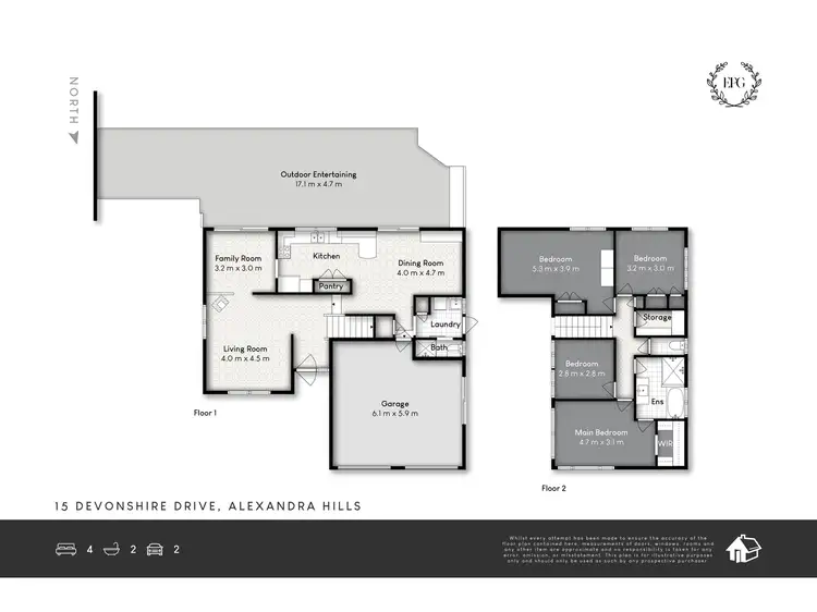 Floorplan of Homely house listing, 15 Devonshire Drive, Alexandra Hills QLD 4161