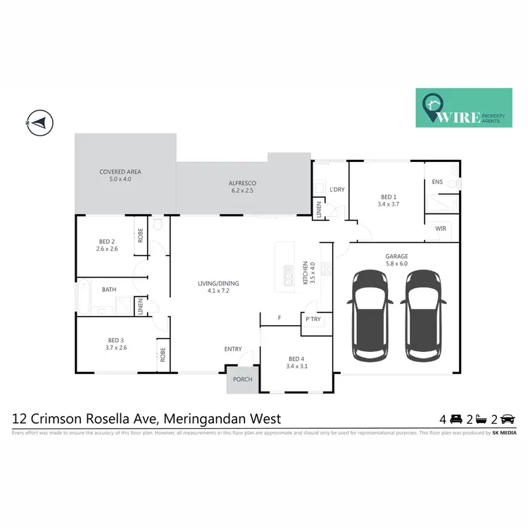 Floorplan of Homely house listing, 12 Crimson Rosella Avenue, Meringandan West QLD 4352